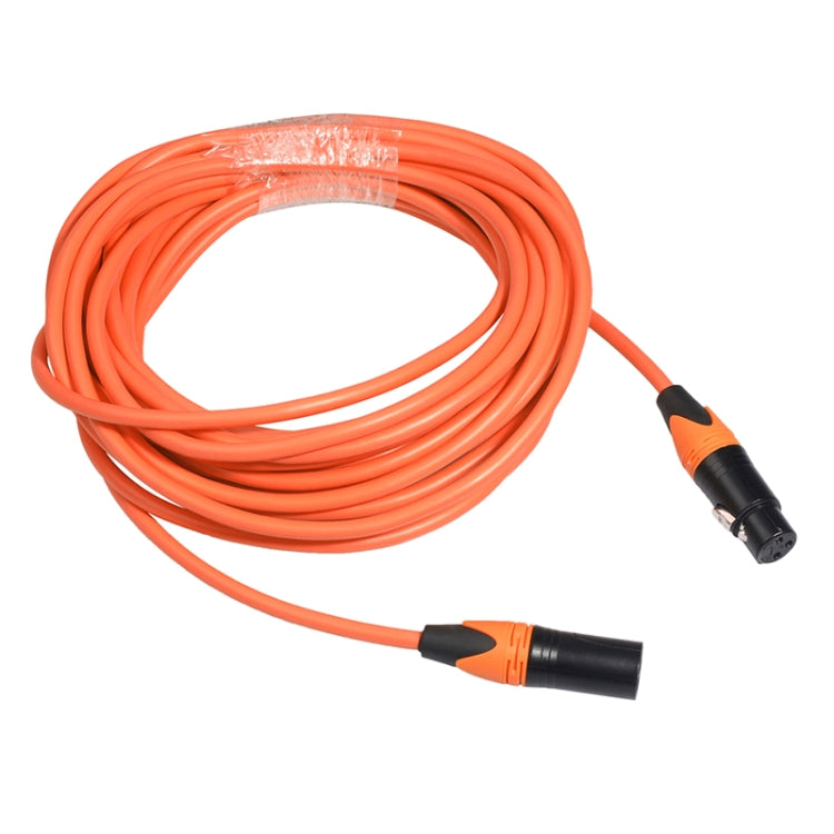 XRL Male to Female Microphone Mixer Audio Cable, Length: 5m (Orange) - Consumer Electronics by buy2fix | Online Shopping UK | buy2fix