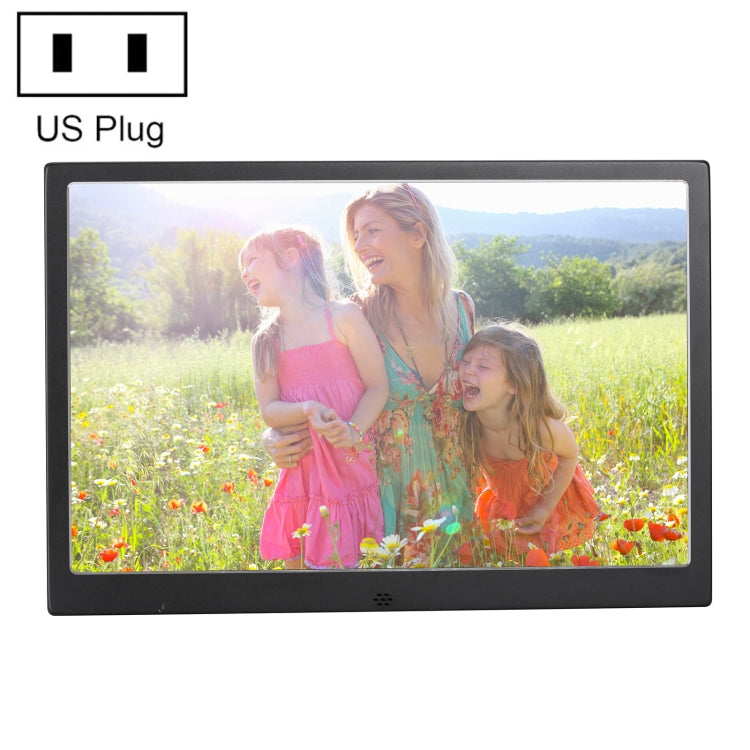 HSD1303 13.3 inch LED 1280x800 High Resolution Display Digital Photo Frame with Holder and Remote Control, Support SD / MMC / MS Card / USB Port, US Plug(Black) - Consumer Electronics by buy2fix | Online Shopping UK | buy2fix