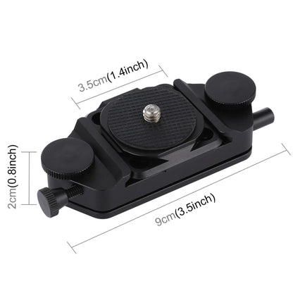 PULUZ Capture Camera Clip CNC Aluminum Alloy Quick Release Clip with Plate (Black) - Quick Release Plate by PULUZ | Online Shopping UK | buy2fix