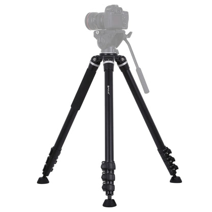 PULUZ 4-Section Folding Legs Metal Tripod Mount for DSLR / SLR Camera, Adjustable Height: 97-180cm - Tripods by PULUZ | Online Shopping UK | buy2fix