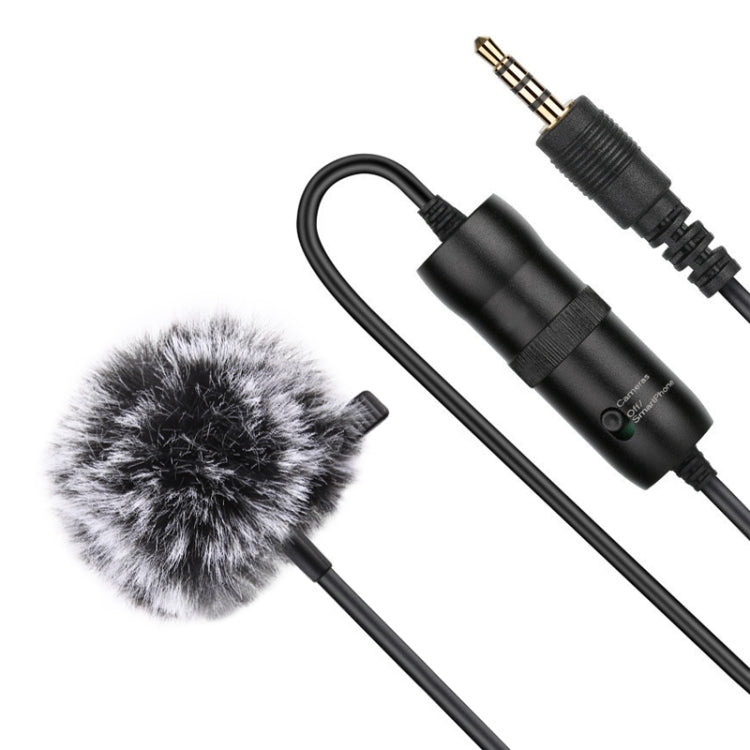 PULUZ 3.5mm Jack Lavalier Omnidirectional Condenser Recording Video Microphone, Length: 6m - Consumer Electronics by PULUZ | Online Shopping UK | buy2fix