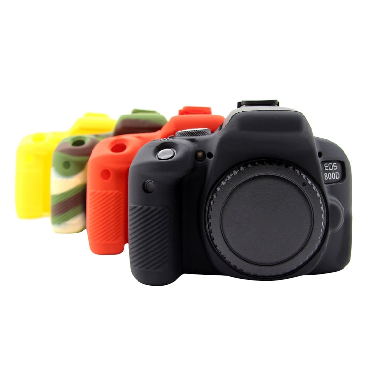 PULUZ Soft Silicone Protective Case for Canon EOS 800D(Red) - Camera Accessories by PULUZ | Online Shopping UK | buy2fix