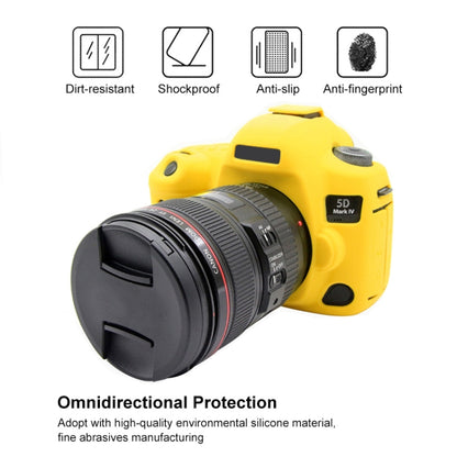 PULUZ Soft Silicone Protective Case for Canon EOS 5D Mark IV(Yellow) - Protective Case by PULUZ | Online Shopping UK | buy2fix