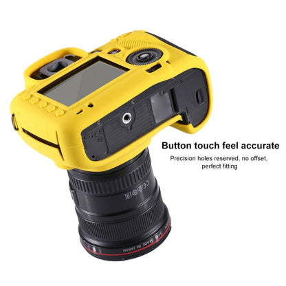 PULUZ Soft Silicone Protective Case for Canon EOS 5D Mark IV(Yellow) - Protective Case by PULUZ | Online Shopping UK | buy2fix