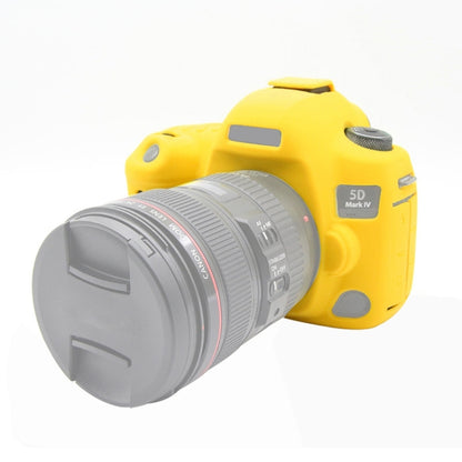 PULUZ Soft Silicone Protective Case for Canon EOS 5D Mark IV(Yellow) - Protective Case by PULUZ | Online Shopping UK | buy2fix