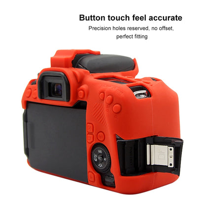 PULUZ Soft Silicone Protective Case for Canon EOS 77D(Red) - Camera Accessories by PULUZ | Online Shopping UK | buy2fix