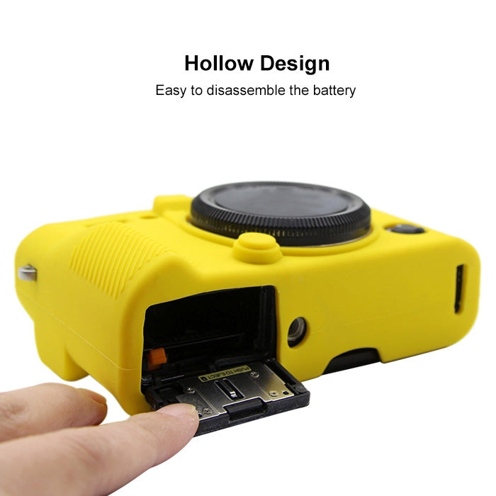 PULUZ Soft Silicone Protective Case for FUJIFILM X-T20(Yellow) - Camera Accessories by PULUZ | Online Shopping UK | buy2fix