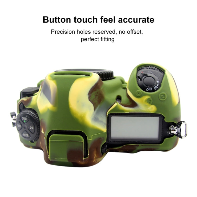 PULUZ Soft Silicone Protective Case for Nikon D850(Camouflage) - Protective Case by PULUZ | Online Shopping UK | buy2fix