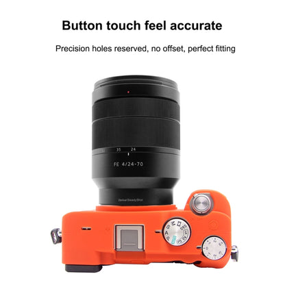 PULUZ Soft Silicone Protective Case for Sony A7C / ILCE-7C(Orange) - Camera Accessories by PULUZ | Online Shopping UK | buy2fix