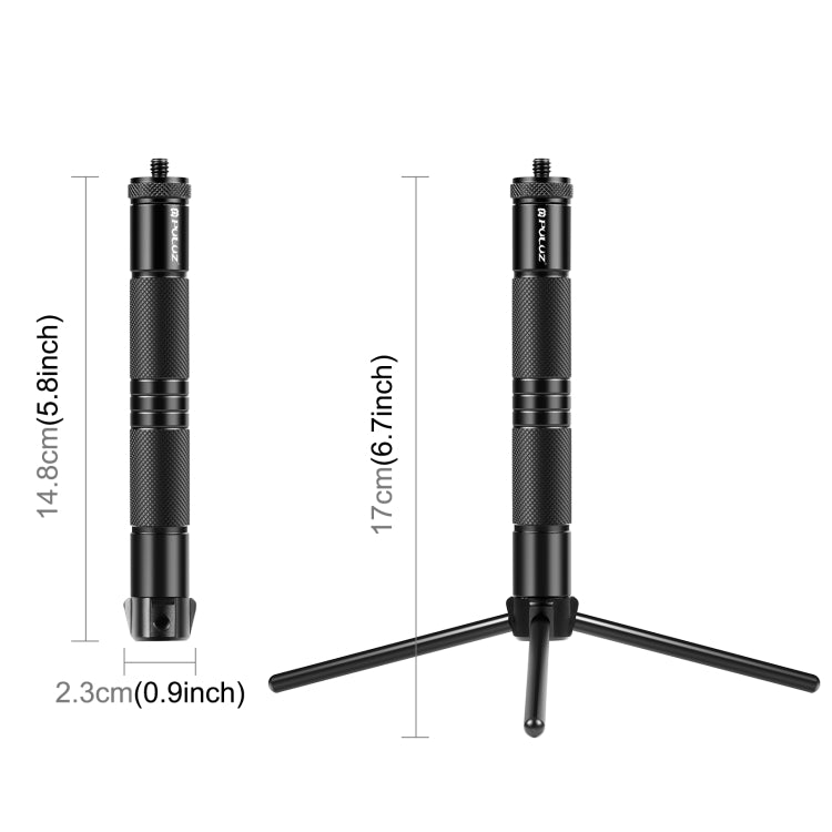 PULUZ Foldable Aluminum Alloy Light Stand Live Tripod Camping Ground Holder - Consumer Electronics by PULUZ | Online Shopping UK | buy2fix