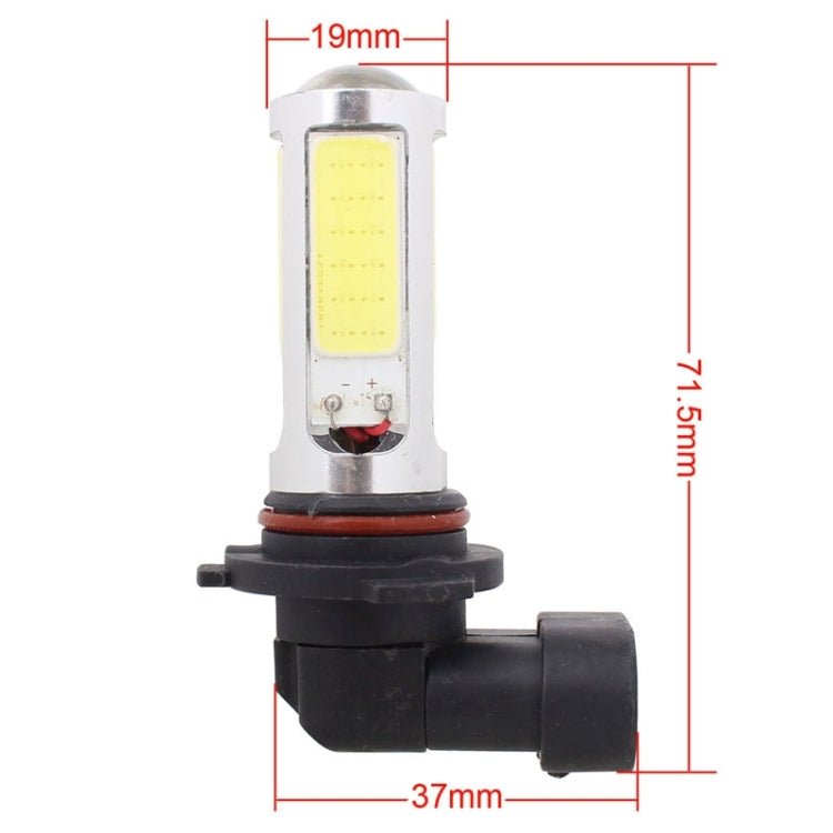 2PCS 9006 1250LM 20W + 5W 5 x COB LED White Light Car Front Fog Lamp Bulb, DC 12V - In Car by buy2fix | Online Shopping UK | buy2fix