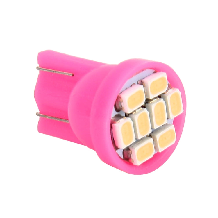 10 PCS T10 8 LED Car Signal Light Bulb(Pink Light) - In Car by buy2fix | Online Shopping UK | buy2fix