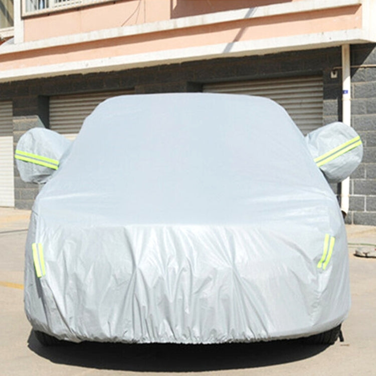 PEVA Anti-Dust Waterproof Sunproof Hatchback Car Cover with Warning Strips, Fits Cars up to 4.1m(160 inch) in Length - PE Material by buy2fix | Online Shopping UK | buy2fix