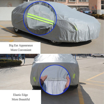 PEVA Anti-Dust Waterproof Sunproof Hatchback Car Cover with Warning Strips, Fits Cars up to 4.1m(160 inch) in Length - PE Material by buy2fix | Online Shopping UK | buy2fix