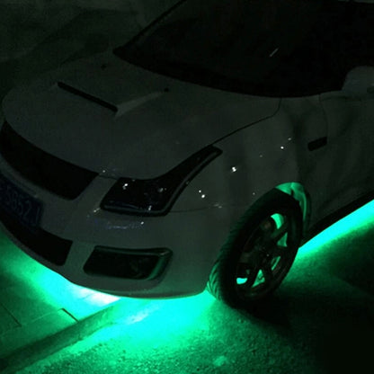 10 PCS 30cm 15 LED Waterproof Flexible Car Strip Light, DC 12V(Green Light) - In Car by buy2fix | Online Shopping UK | buy2fix