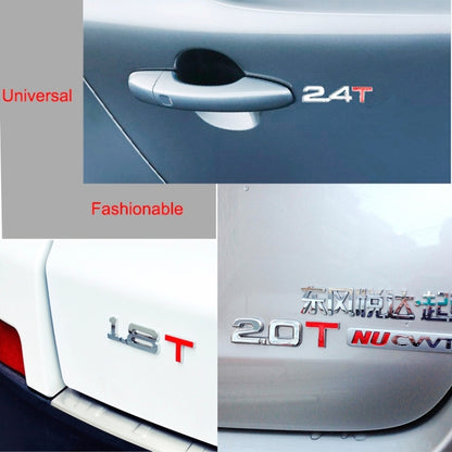 3D Universal Decal Chromed Metal 3.0T Car Emblem Badge Sticker Car Trailer Gas Displacement Identification, Size: 8.5x2.5 cm - 3D Metal Sticker by buy2fix | Online Shopping UK | buy2fix