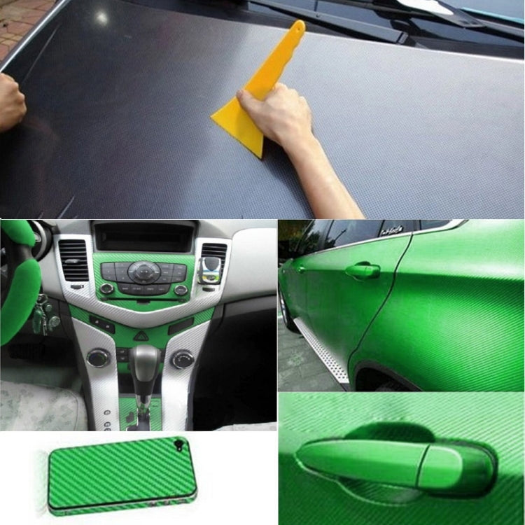 Car Decorative 3D Carbon Fiber PVC Sticker, Size: 127cm x 50cm(Green) - Auto Film by buy2fix | Online Shopping UK | buy2fix