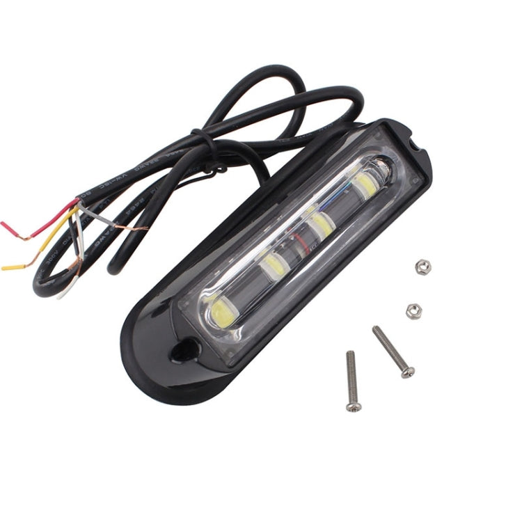 12W 720LM 4-LED White Light 18 Flash Patterns Car Strobe Emergency Warning Light Lamp, DC 12V - In Car by buy2fix | Online Shopping UK | buy2fix