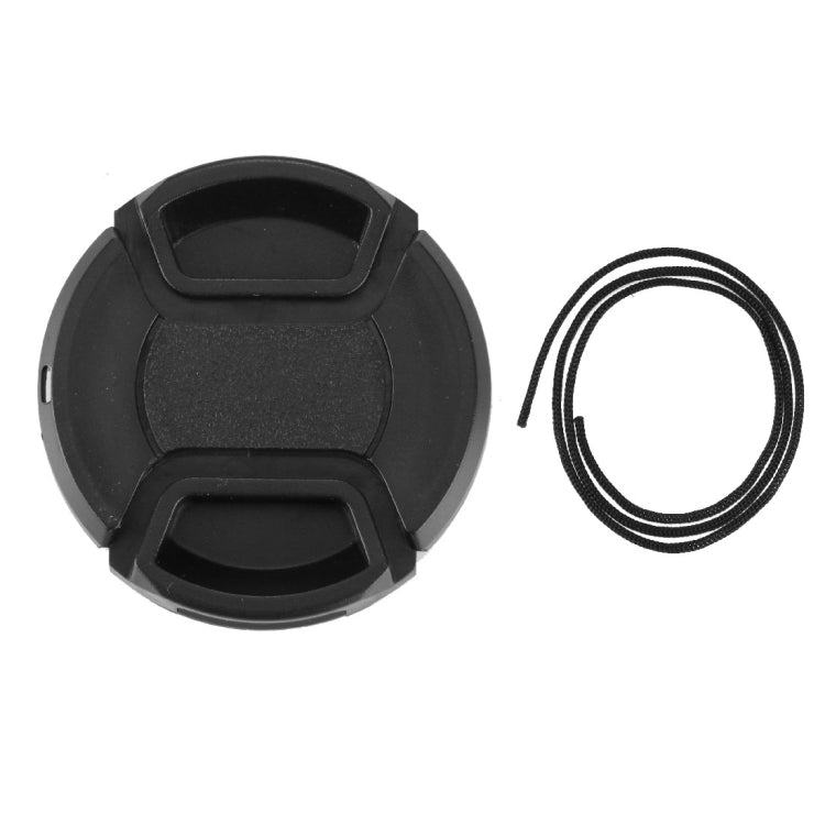 52mm Center Pinch Camera Lens Cap(Black) - Camera Accessories by buy2fix | Online Shopping UK | buy2fix