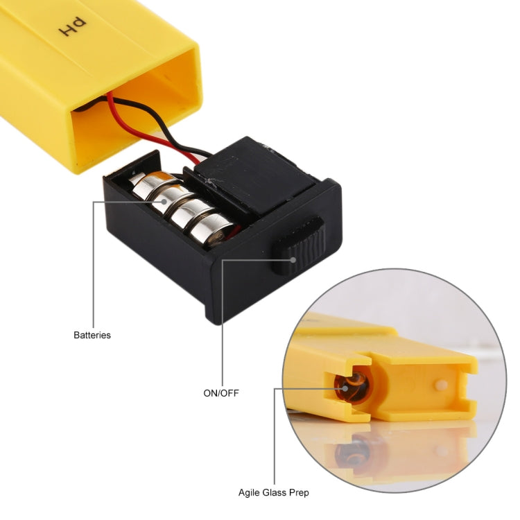 Pocket-sized PH Meter with ATC(Yellow) - Consumer Electronics by buy2fix | Online Shopping UK | buy2fix