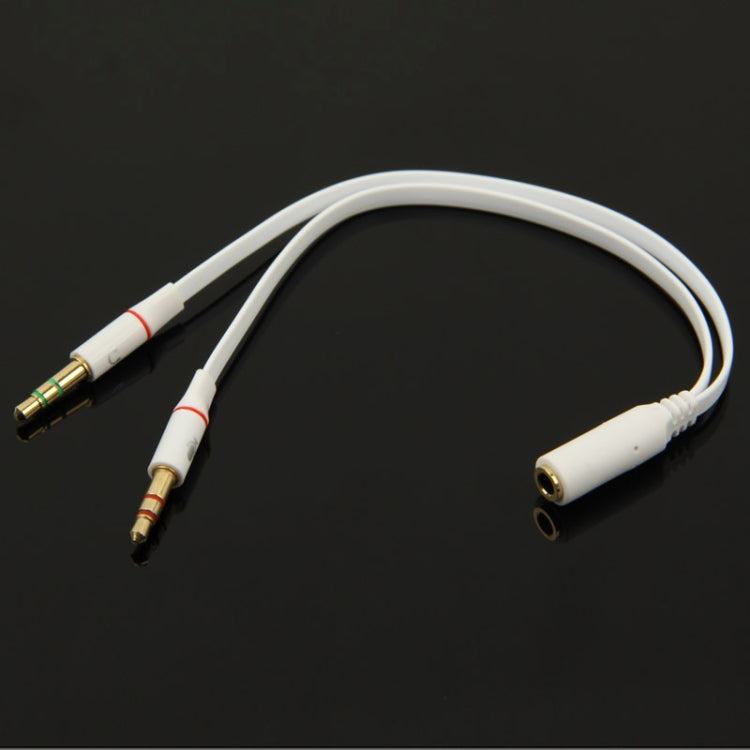 3.5mm female to 3.5mm Male Microphone Jack + 3.5mm Male Earphone Jack Adapter Cable - Computer & Networking by buy2fix | Online Shopping UK | buy2fix