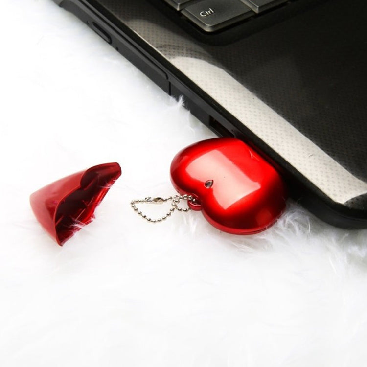 16GB Heart style USB Flash Disk(Red) - USB Flash Drives by buy2fix | Online Shopping UK | buy2fix