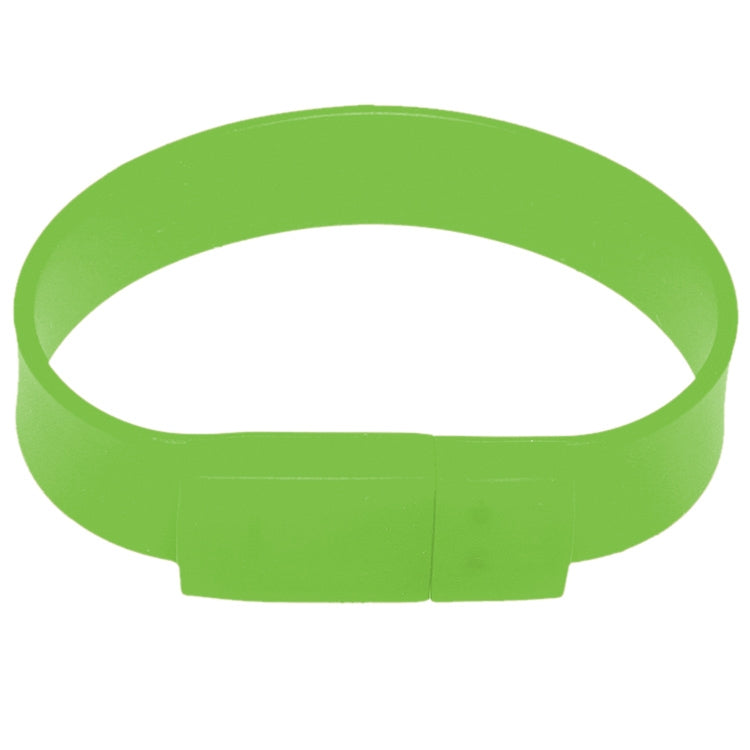 2GB Silicon Bracelets USB 2.0 Flash Disk(Green) - USB Flash Drives by buy2fix | Online Shopping UK | buy2fix