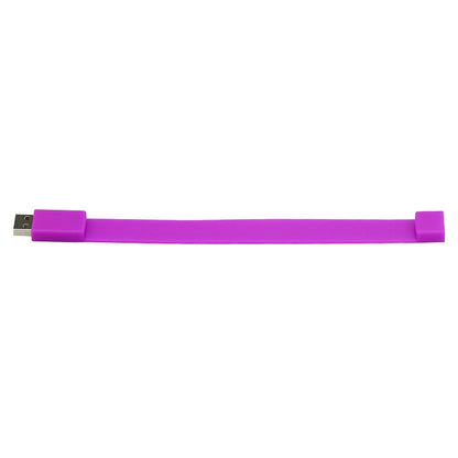 8GB Silicon Bracelets USB 2.0 Flash Disk(Purple) - USB Flash Drives by buy2fix | Online Shopping UK | buy2fix