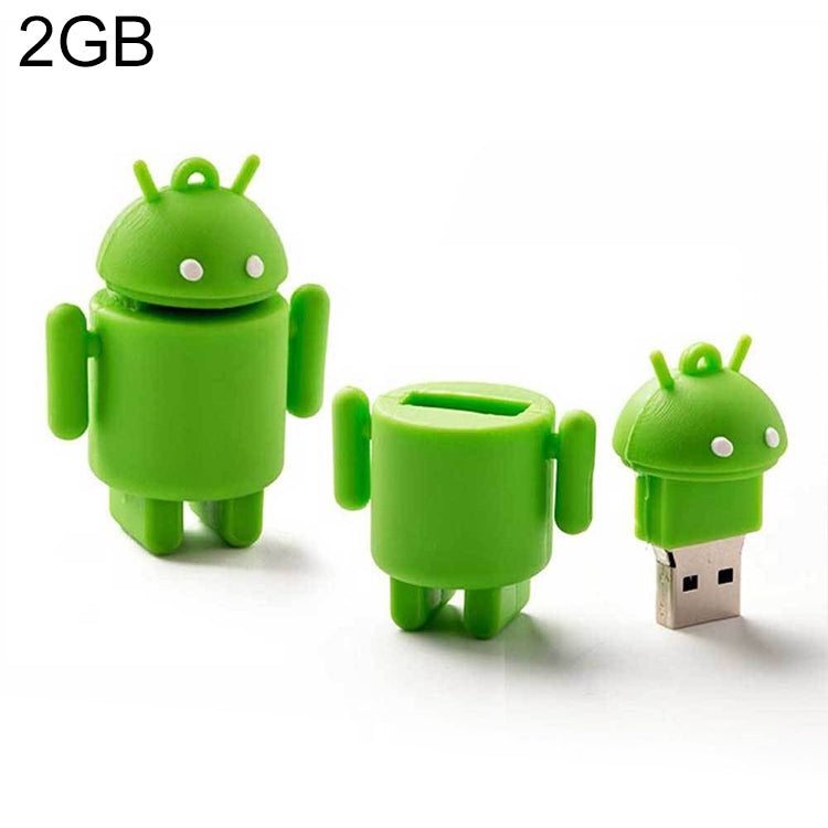 Android Robot Style USB Flash Disk (Green)(Green) -  by buy2fix | Online Shopping UK | buy2fix