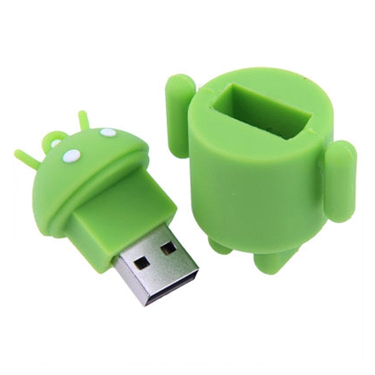 Android Robot Style USB Flash Disk (Green)(Green) -  by buy2fix | Online Shopping UK | buy2fix