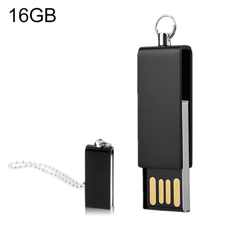 Mini Rotatable USB Flash Disk (16GB), Black - USB Flash Drives by buy2fix | Online Shopping UK | buy2fix