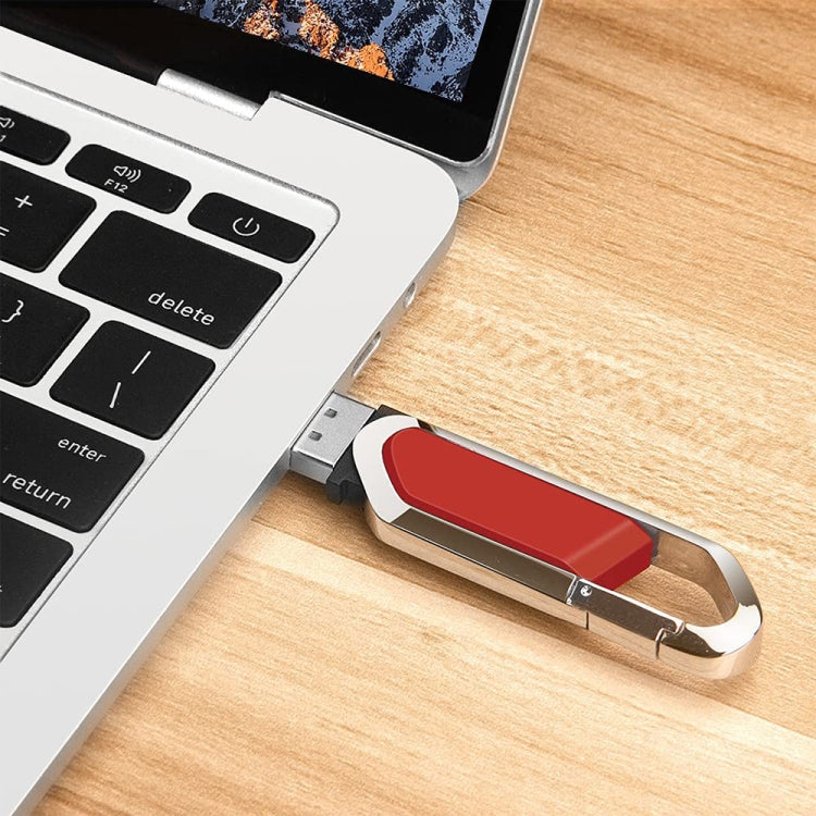 8GB Metallic Keychains Style USB 2.0 Flash Disk (Red)(Red) - Computer & Networking by buy2fix | Online Shopping UK | buy2fix