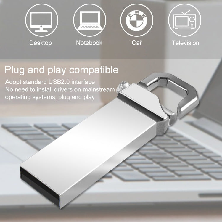 8GB Metallic Keychains Style USB 2.0 Flash Disk - Computer & Networking by buy2fix | Online Shopping UK | buy2fix