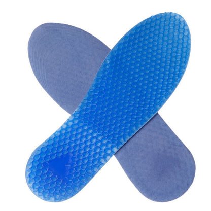 1 Pair Honeycomb Damping Flannel Soft Sport Shoes Insoles, Full Pads, Size: S / 35-40yards(Blue) - Outdoor & Sports by buy2fix | Online Shopping UK | buy2fix