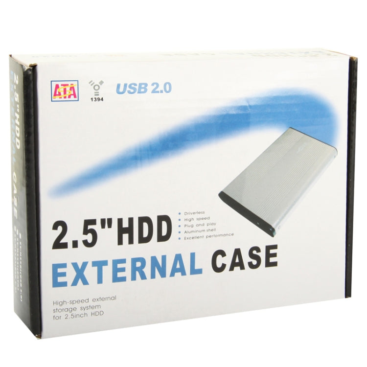 2.5 inch SATA HDD External Case, Size: 126mm x 75mm x 13mm (Red) - HDD Enclosure by buy2fix | Online Shopping UK | buy2fix