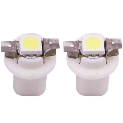 2 PCS B8.5 White Light 0.2W 12LM 1 LED SMD 5050 LED Instrument Light Bulb Dashboard Light for Vehicles, DC 12V(White) - Instrument Lights by buy2fix | Online Shopping UK | buy2fix