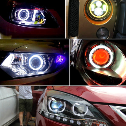 100mm 5W 180LM Angel Eyes Circles Car Headlight Blue Light COB LED Lights for Vehicles, DC 12-24V - In Car by buy2fix | Online Shopping UK | buy2fix
