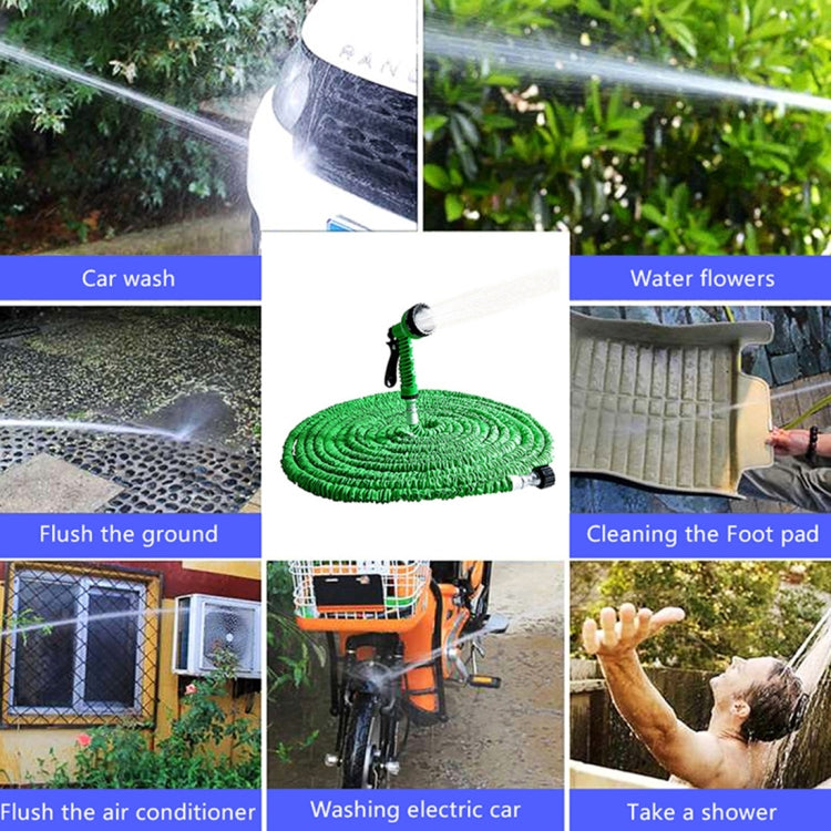 2.5m -7.5m Telescopic Pipe Expandable Magic Flexible Garden Watering Hose with Spray Gun Set(Blue) - Watering & Irrigation by buy2fix | Online Shopping UK | buy2fix