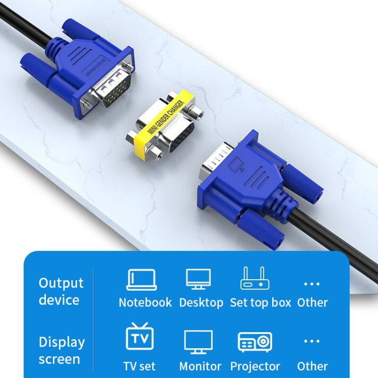 VGA 15Pin Female to VGA 15Pin Female adapter - Adapter by buy2fix | Online Shopping UK | buy2fix