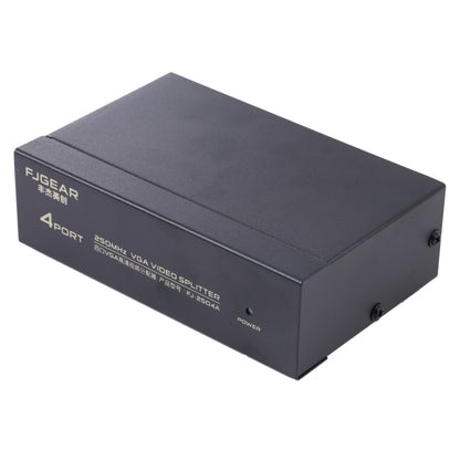 FJ-2504A 4 Port VGA Video Splitter High Resolution 1920 x 1440 Support 250MHz Video Bandwidth - VGA Splitters by buy2fix | Online Shopping UK | buy2fix