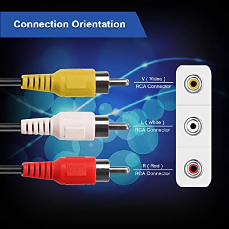 3.5mm Male Stereo Jack to 3 Male RCA Plugs Cable, Length: 75cm - RCA Cable by buy2fix | Online Shopping UK | buy2fix