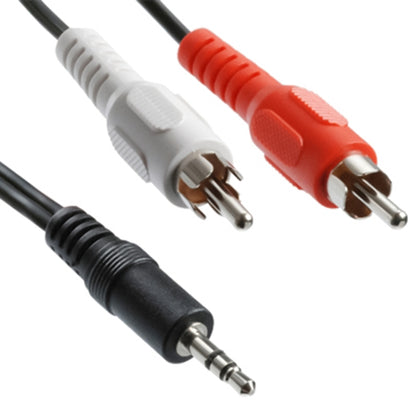 Normal Quality Jack 3.5mm Stereo to RCA Male Audio Cable, Length: 3m - RCA Cable by buy2fix | Online Shopping UK | buy2fix