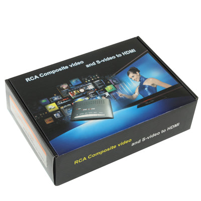 RCA Composite Video & S-Video to HDMI Converter, Support Full HD 1080P - Computer & Networking by buy2fix | Online Shopping UK | buy2fix