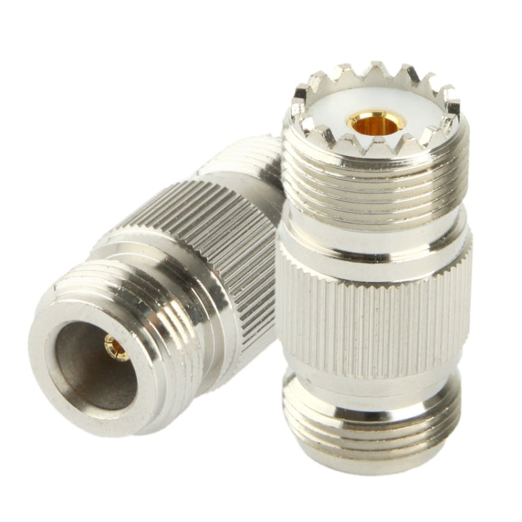 Coaxial RF N Female to UHF Female Adapter(Silver) - Connectors by buy2fix | Online Shopping UK | buy2fix