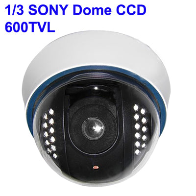 1/3 SONY Color 600TVL Dome CCD Camera, IR Distance: 15m - Security by buy2fix | Online Shopping UK | buy2fix