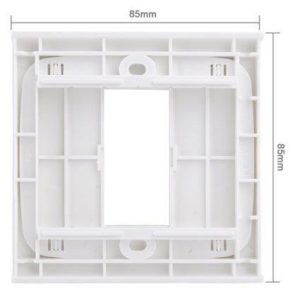 Wall Plate with Screw for Blank Inserts - 1 Hole, Use around the world(White) - Consumer Electronics by buy2fix | Online Shopping UK | buy2fix