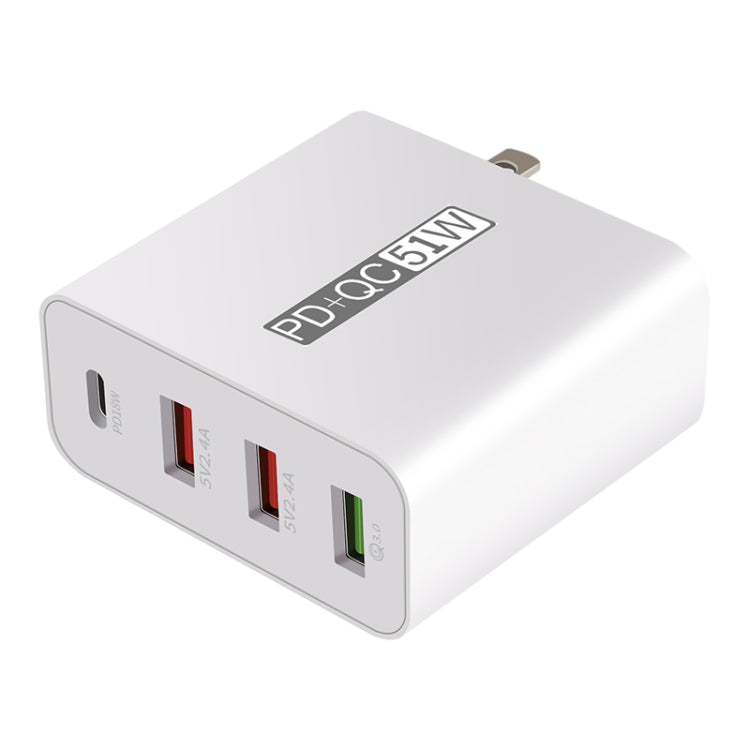 WLX-A6 4 Ports Quick Charging USB Travel Charger Power Adapter, UK Plug - Apple Accessories by buy2fix | Online Shopping UK | buy2fix