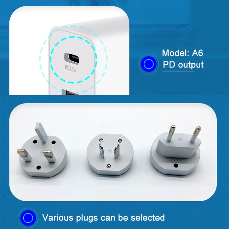 WLX-A6 4 Ports Quick Charging USB Travel Charger Power Adapter, AU Plug - Apple Accessories by buy2fix | Online Shopping UK | buy2fix