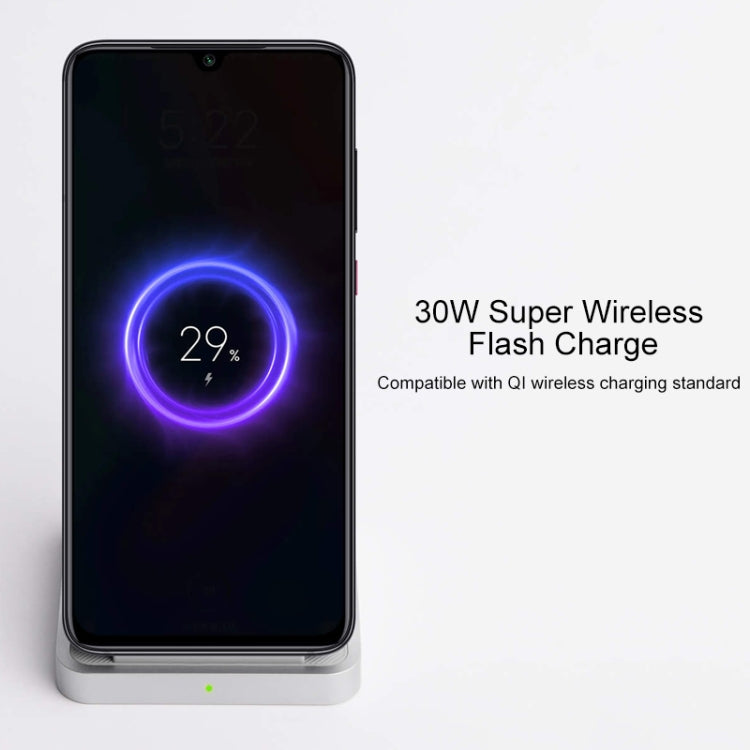 Original Xiaomi 30W Qi Vertical Wireless Charger, Built-in Silent Fan(White) - Apple Accessories by Xiaomi | Online Shopping UK | buy2fix