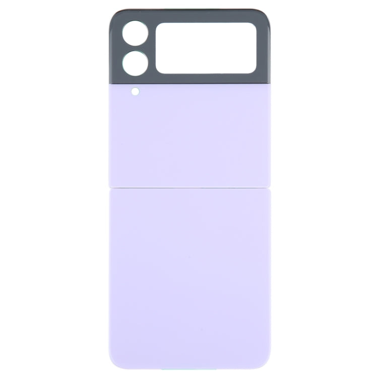 For Samsung Galaxy Z Flip4 SM-F721B Battery Back Cover with Camera Lens Cover(Purple) - Back Cover by buy2fix | Online Shopping UK | buy2fix